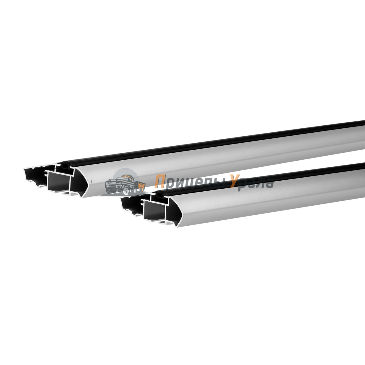 Комплект дуг LUX аэро-трэвэл 99/99см серебристые без заглушек